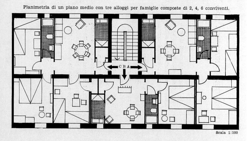 Immagine tratta dal volume “Le case per le masse e l’ideologia fascista”.